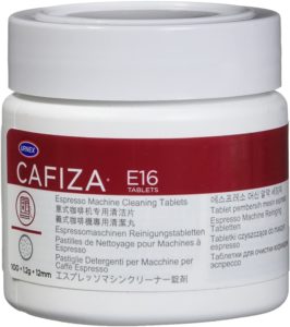 The Cafiza Cleaning tablets are mandatory for the Best Espresso Machine for Life