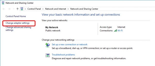 DNS settings are specific to Network Adapter