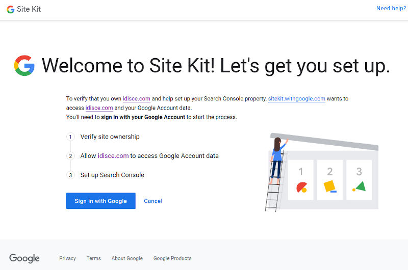 Verify Google Site Kit Plugin