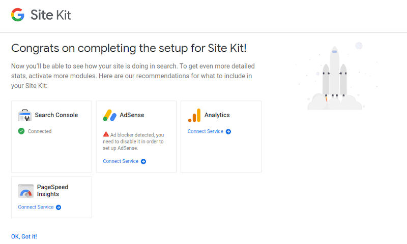 Add additional Google Site KKit Services